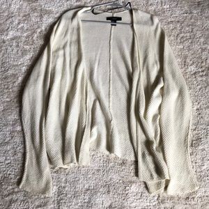 cream cardigan